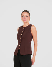 Yuema Longline Vest Top