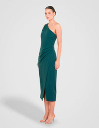 Goya One Shoulder Midi Dress