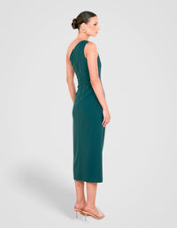 Goya One Shoulder Midi Dress