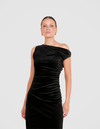 Nova Asymmetric Maxi Dress