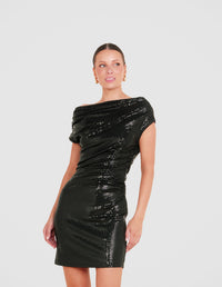 Xinyi One Shoulder Mini Dress