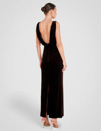 Elyse Boat Neck Maxi Dress