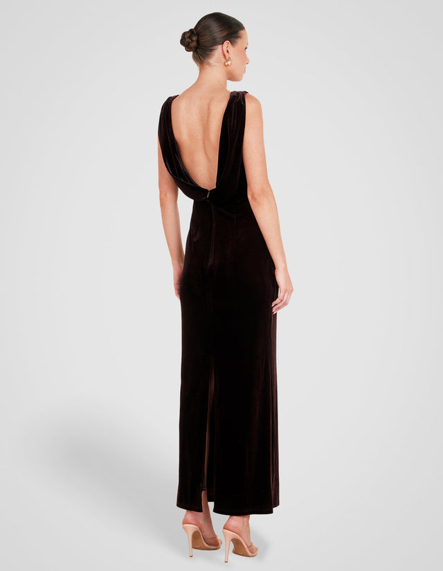 Elyse Boat Neck Maxi Dress