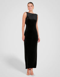 Elyse Boat Neck Maxi Dress