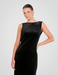 Elyse Boat Neck Maxi Dress