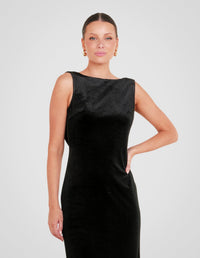 Elyse Boat Neck Maxi Dress