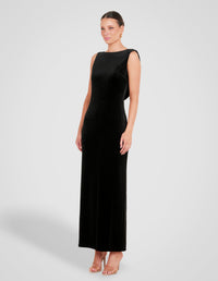 Elyse Boat Neck Maxi Dress