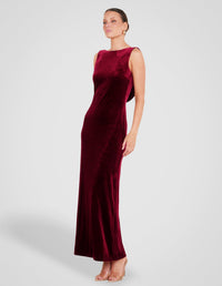 Elyse Boat Neck Maxi Dress