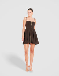 Cleo Pleated Skirt Mini Dress