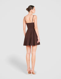 Cleo Pleated Skirt Mini Dress
