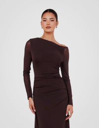 Azlynn Asymmetric Maxi Dress