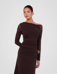 Azlynn Asymmetric Maxi Dress