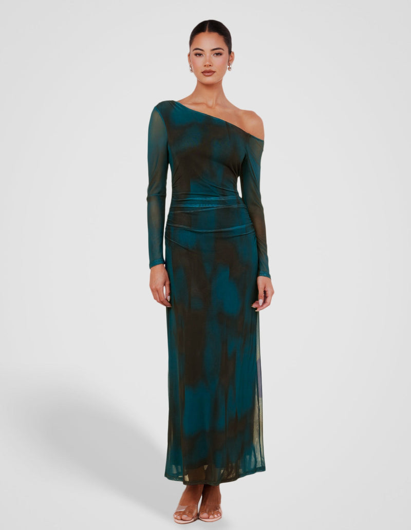 Nara Asymmetric Neck Maxi