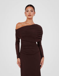 Stella Off Shoulder Maxi Dress