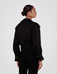 Calabro Cropped Trench