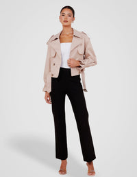 Calabro Cropped Trench