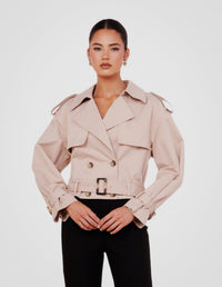 Calabro Cropped Trench
