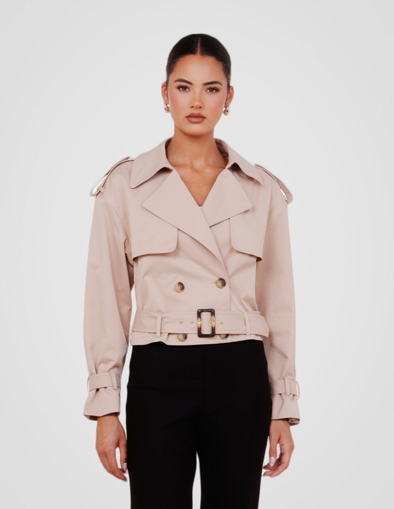 Calabro Cropped Trench
