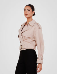 Calabro Cropped Trench