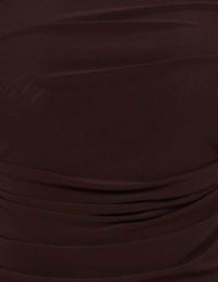 Louiza Gathered Mesh Top
