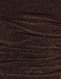 Vera Boat Neck Metallic Top