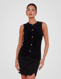 Fifi Fuzzy Vest Top