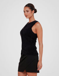 Fifi Fuzzy Vest Top