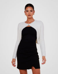 Minxy Fluffy Knit Bolero