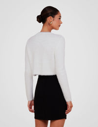 Minxy Fluffy Knit Bolero