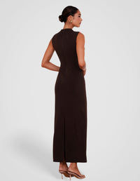 Zaylee High Collar Maxi Dress