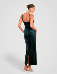 Berlin Cowl Neck Velvet Gown
