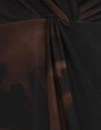 Gabriella V-neck Knot Dress