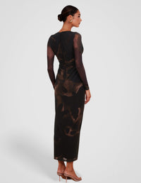 Gabriella V-neck Knot Dress