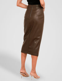 Sarai Vegan Leather Skirt