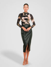 Sarai Vegan Leather Skirt