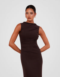 Inara Gathered Maxi Dress