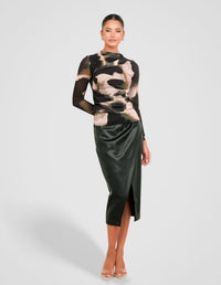 Hunter Gathered Mesh Top
