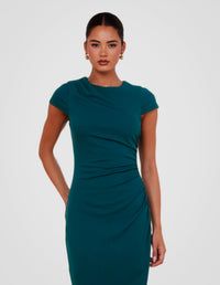 Belle Cap Sleeve Midi Dress
