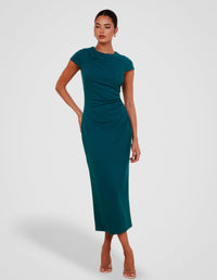 Belle Cap Sleeve Midi Dress