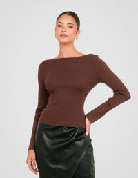 Ivanna Long Sleeve Knit Top