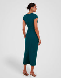 Belle Cap Sleeve Midi Dress