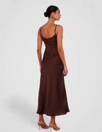 Natalie Cowl Neck Maxi Dress
