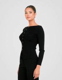 Jolene Split Front Knit Top