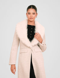Olsen Fur Collar Coat