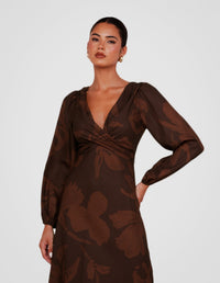 Coco Wrap Front Maxi Dress