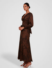 Coco Wrap Front Maxi Dress