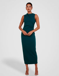 Windsor High Neck Midi Dress