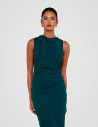Windsor High Neck Midi Dress