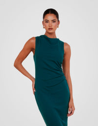Windsor High Neck Midi Dress