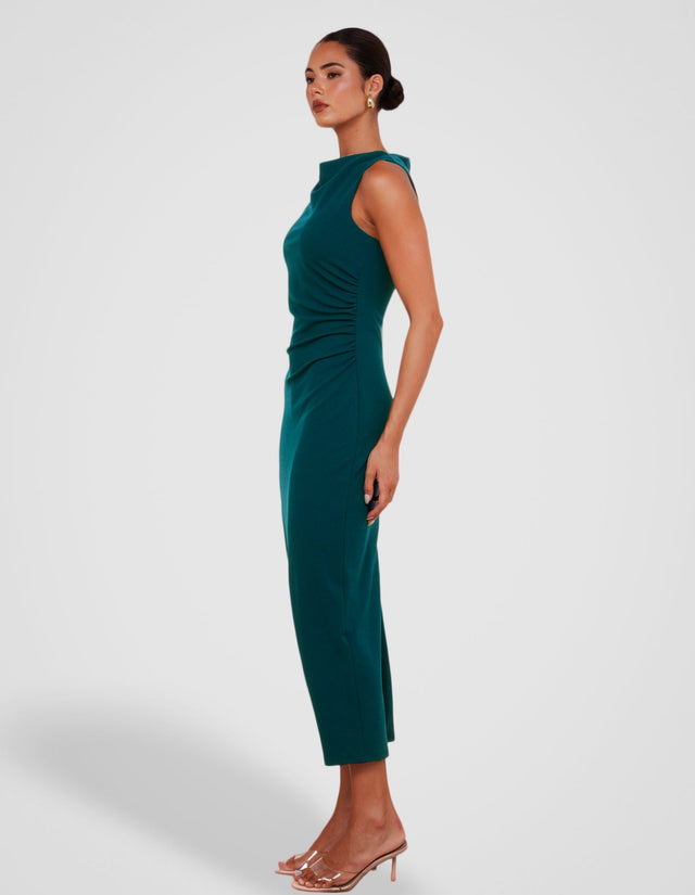 Windsor High Neck Midi Dress